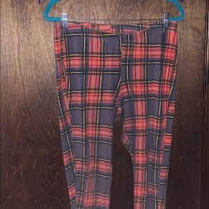 Plaid Leggins